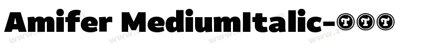 Amifer MediumItalic字体转换